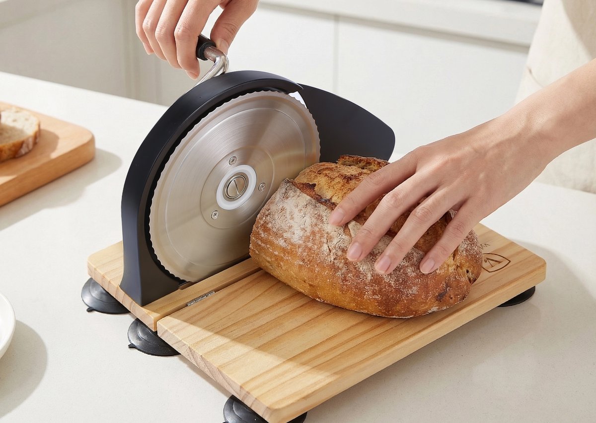 VylosAura Bamboo Bread Slicer